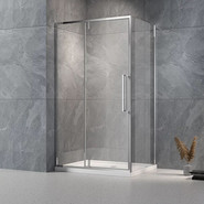 Душевое ограждение Veconi Rovigo 120x80 см RV034-12080-01-C7, хром/прозрачное - фото 