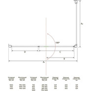 Душевое ограждение Veconi Rovigo 120x80 см RV034-12080-01-C7, хром/прозрачное - фото 2
