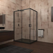 Душевое ограждение Veconi Rovigo 100x80 см RV14-10080-01-C5, чёрный/прозрачное - фото 2