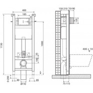 Инсталляция для унитаза BelBagno BB004-40 Expert - фото 6