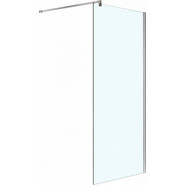 Душевая перегородка Azario Chicago Walk-in 90 см AZ-NAR6310 900 (стекло 8 мм) с кронштейном в комплекте, хром/прозрачное - фото 