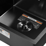 Кухонная мойка Gerhans K35043B 1 мм, PVD графит, Цвет производителя: графит - фото 3