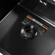 Кухонная мойка Gerhans K35043B 1 мм, PVD графит, Цвет производителя: графит - фото 4