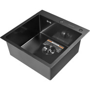 Кухонная мойка Gerhans K35050B 1 мм, PVD графит - фото 