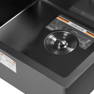 Кухонная мойка Gerhans K35050B 1 мм, PVD графит - фото 4