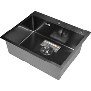 Кухонная мойка Gerhans K36050B 1 мм, PVD графит - фото 