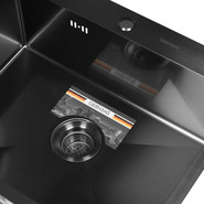 Кухонная мойка Gerhans K36050B 1 мм, PVD графит - фото 3