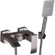 Смеситель для ванны Mixxus Ama CR0417 с душевым гарнитуром, нержавеющая сталь - фото 