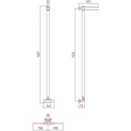 Полотенцесушитель водяной Сунержа Лайк EU50 П1 1200х50 мм 30-0213-1200, белый матовый - фото 6