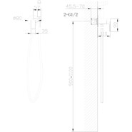 Набор для гигиенического душа Abber Weiss Insel AF8025B, черный матовый - фото 4