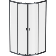 Душевое ограждение Am.Pm X-Joy Twin Slide 90x90 см W88G-205-090BT64, черный/прозрачное - фото 