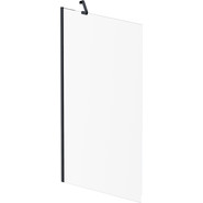 Шторка для ванны Am.Pm Gem 80х140 см W90BS-080-140BT (стекло 8 мм), черный/прозрачное - фото 