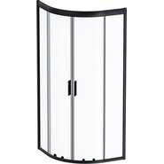 Душевое ограждение Am.Pm Gem 80x80 см W90G-401-080BT, черный/прозрачное - фото 