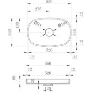 Раковина-чаша Abber Stein 55 см AS2601 - фото 4