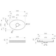 Раковина-чаша Abber Stein 50 см AS2603 - фото 4