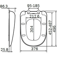 Сиденье с крышкой для унитаза Am.Pm Sensation микролифт C307851WH - фото 3