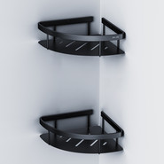 Полка угловая AM.Pm Sense A7454222, цвет чёрный - фото 3