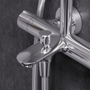 Душевая стойка с термостатом Am.Pm Like F0780564, Цвет производителя: хром - фото 6