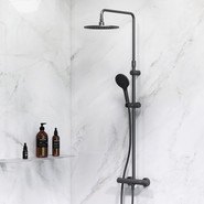 Душевая стойка c термостатом Am.Pm Like F0780422, черный, Цвет производителя: чёрный - фото 2