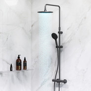 Душевая стойка c термостатом Am.Pm Like F0780422, черный, Цвет производителя: чёрный - фото 3