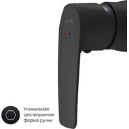 Смеситель для душа Am.Pm Gem F90A20022, черный, Цвет производителя: чёрный - фото 6