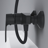 Смеситель для душа Am.Pm Gem F90A20022, черный, Цвет производителя: чёрный - фото 5