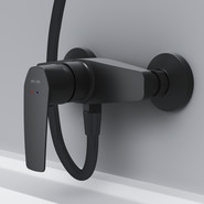 Смеситель для душа Am.Pm Gem F90A20022, черный, Цвет производителя: чёрный - фото 4