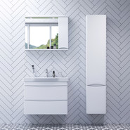 Тумба подвесная с раковиной Am.Pm Like 80 см M80FHX0802WG, белый глянцевый - фото 6