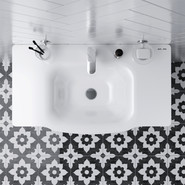 Тумба напольная с раковиной Am.Pm Like 80 см M80FSX0802WG, белый глянцевый - фото 2