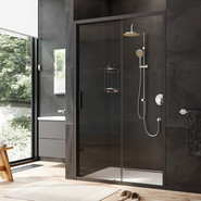 Дверь душевая Am.Pm Gem Solo 120х195 см W90G-120-1-195BT, черный/прозрачное - фото 2