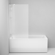 Шторка для ванны Am.Pm Gem 80х140 см W90BS-080-140CM (стекло 8 мм), хром/матовое - фото 4