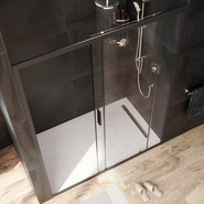 Дверь душевая Am.Pm Gem Solo 150х195 см W90G-150-1-195BT, черный/прозрачное, - фото 3