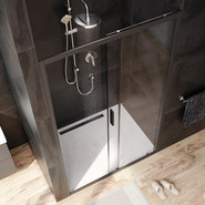 Дверь душевая Am.Pm Gem Solo 120х195 см W90G-120-1-195BT, черный/прозрачное - фото 3