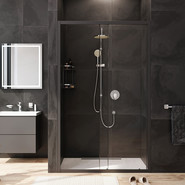 Дверь душевая Am.Pm Gem Solo 120х195 см W90G-120-1-195BT, черный/прозрачное - фото 4