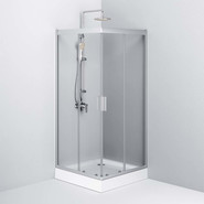 Душевое ограждение Am.Pm Gem 90х90 см W90G-403-090MT, серебро/прозрачное - фото 5