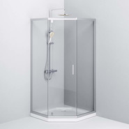 Душевое ограждение Am.Pm Gem 90x90 см W90G-405-090MT, хром/прозрачное - фото 5