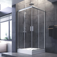 Душевое ограждение Am.Pm Gem 90х90 см W90G-403-090MT, серебро/прозрачное - фото 2