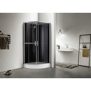 Душевое кабина Azario Denver 90x90 см AZ-N10812 900 GREY, хром/тонированное - фото 2