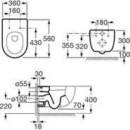 Унитаз подвесной Roca Meridian 56 346247000 - фото 5