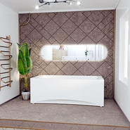 Ванна акриловая Радомир Агата 170x70 см (в комплекте каркас), Размер - мм: 1700х700 - фото 2