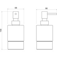 Дозатор для жидкого мыла Timo Saona 13239/17, цвет золото матовое - фото 2