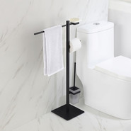 Стойка с держателем и ёршиком Timo Selene 14085/03, цвет чёрный - фото 4