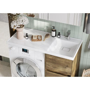 Тумба напольная с раковиной-столешницей Акватон Лондри 105 см 1A2670K1LHDR0 (раковина справа) дуб рустикальный - фото 6