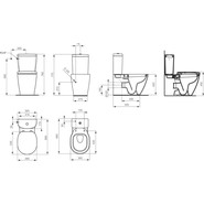 Унитаз-компакт Ideal Standard Connect E716401 с крышкой микролифт - фото 4