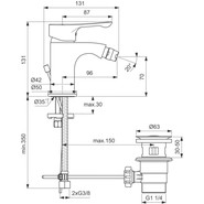 Смеситель для биде Ideal Standard Alpha BC487AA - фото 3