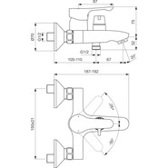 Смеситель для ванны Ideal Standard Alpha BC489AA - фото 2