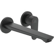 Смеситель для раковины настенный Ideal Standard Silk Black Cerafine O BD133XG, черный матовый - фото 