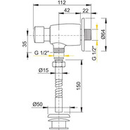 Кран Писсуарный ATS001 Alcaplast - фото 2