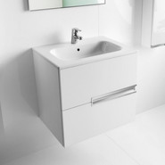 Тумба подвесная с раковиной Roca Victoria NORD Ice 60 см ZRU9302730, белый - фото 2