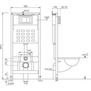 Инсталляция для унитаза Abber AC0105 - фото 3